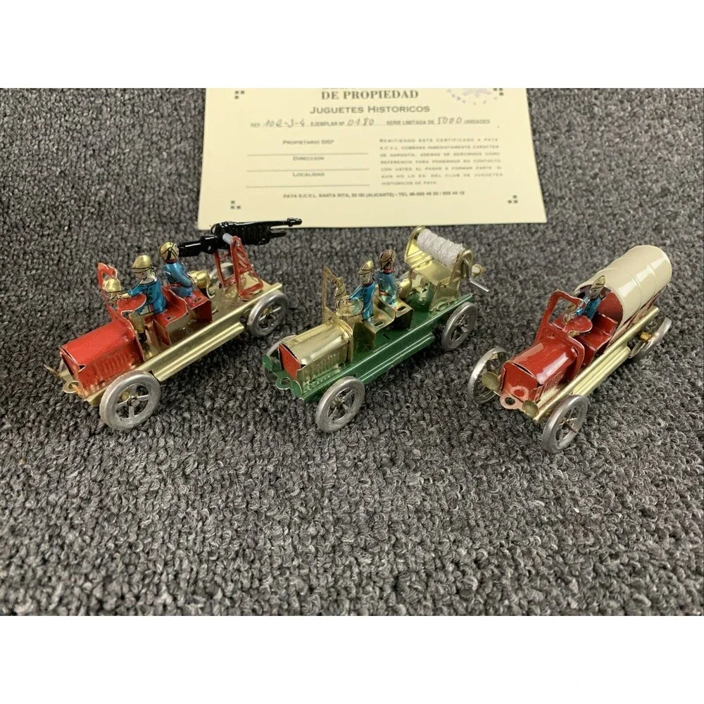 Paya 102.3.4 Coffret 3 Firefighters , military Transport 1921 tole 1/43 N+B